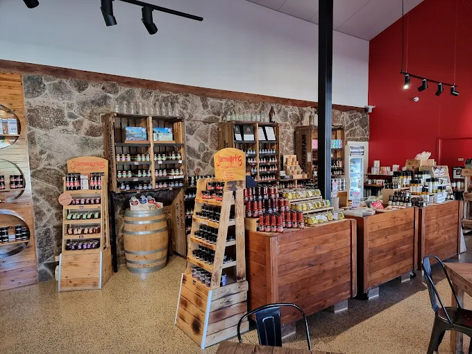 Jamworks Gourmet Foods store in Stanthorpe, offering locally made jams, sauces, and artisan pantry items